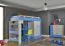 Mobile TV per cameretta Felipe 09 | Blu/Bianco | Design moderno | 58 x 100 x 50 cm