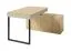 Scrivania Fricourt 10 | Beige e rovere chiaro | 75 x 131 x 140 cm | 2 cassetti, 6 scomparti | Angolare, bordi ABS