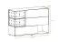 Cassettiera Bjordal 44 | Rovere Wellington e Grigio | 77 x 120 x 40 cm | Illuminazione LED