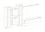 Pensile design Balestrand 246 | Nero/Bianco | 180 x 330 x 40 cm | Illuminazione LED | Stile moderno