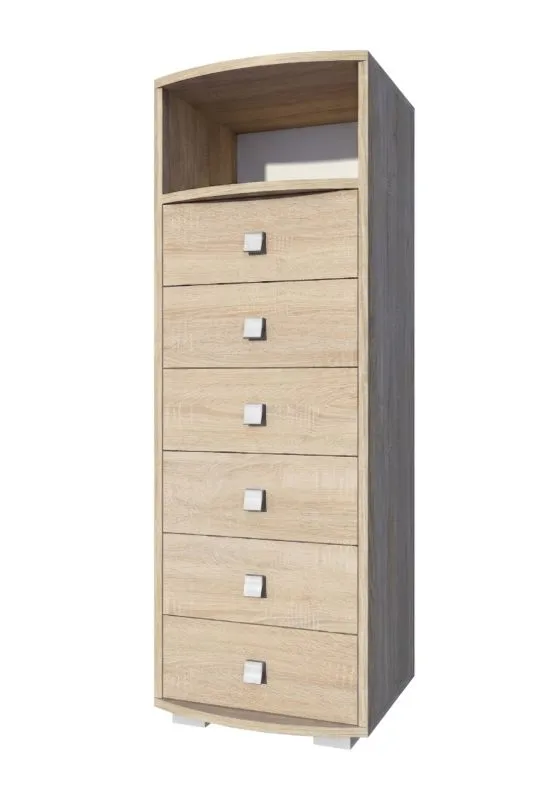 Cassettiera "Rabaul" 14 | Rovere Sonoma | 138 x 49 x 40 cm | Design moderno e raffinato