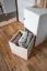 Cassettiera per cameretta Skalle 15 | Bianco e marrone chiaro | 94 x 47 x 49 cm | Design moderno e modulare