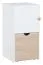 Cassettiera per cameretta Skalle 15 | Bianco e marrone chiaro | 94 x 47 x 49 cm | Design moderno e modulare