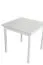 Tavolo quadrato bianco LIGA | Laminato antigraffio | Facile da abbinare | 80 x 80 cm | Gambe in legno