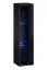 Pensile moderno Fardalen 18 nero | 120 x 30 x 30 cm | 3 scomparti | LED integrato