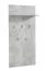Armadio da ingresso "Molia" 03 | Effetto cemento moderno | 5 ganci | 1 ripiano | Bordi in ABS | 137 x 67 x 19,5 cm