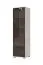 Vetrinetta Neiafu 119 | Cashmere | 2 cassetti | 1 anta in vetro | LED integrato | Soft-Close
