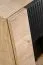 Vetrinetta "Rastarkalv" 08, color rovere ribbeck/nero opaco, 3 ante, 5 scomparti, sistema "push to open", 160 x 40 x 93 cm