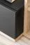 Parete attrezzata "Storli" 02, color rovere ribbeck / nero, 11 scomparti, 1 armadio, 1 scaffale, 1 mensola, 1 mobile TV, sistema "push to open", 240 x 40 x 127 cm