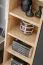 Parete attrezzata "Storli" 02, color rovere ribbeck / nero, 11 scomparti, 1 armadio, 1 scaffale, 1 mensola, 1 mobile TV, sistema "push to open", 240 x 40 x 127 cm