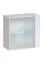 Set 2 armadi a muro con mensola Balestrand 354 | Bianco lucido | 110 x 130 x 30 cm | Illuminazione LED