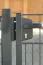 Cancello per recinzione 1 anta, Luce netta: 134 cm, Larghezza totale incl. pali: 146 cm, Stile: verniciato in verde, Altezza: 143 cm