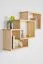 Mensola a muro in pino massello naturale Junco 289 | 66 x 88 x 20 cm | Design moderno e robusto