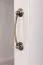Vetrina alta Badile 08 | pino bianco e marrone | 187 x 87 x 39 cm | stile country | 4 ante e 3 ripiani