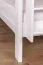 Letto a castello "Easy Premium Line" K24/n in faggio massello laccato bianco - 120 x 200 cm, divisibile