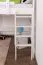 Letto a soppalco "Easy Premium Line" K23/n, faggio massiccio, laccato bianco, divisibile - 120 x 200 cm