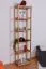 Scaffale in pino massello color ontano Junco 54D | 200 x 50 x 30 cm | 5 ripiani robusti