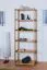 Scaffale in pino massello color ontano Junco 54B | 200x70x30 cm | 5 ripiani spaziosi | Design moderno