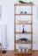 Scaffale in pino massello color ontano Junco 54B | 200x70x30 cm | 5 ripiani spaziosi | Design moderno