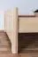 Letto singolo 107, faggio massello, naturale, incl. rete a doghe - 80 x 200 cm