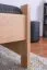 Letto singolo 109, faggio massello, naturale, incl. rete a doghe - 90 x 200 cm