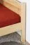 Letto singolo pino massello naturale 86 | Rete a doghe inclusa | 100 x 200 cm | Design moderno