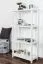 Scaffale pino massello laccato bianco Junco 56C | 125 x 60 x 30 cm | Design moderno | Ampia capacità