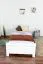 Letto singolo 68, pino massello, bianco, incl. rete a doghe - 90 x 200 cm