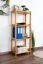 Scaffale in pino massello color ontano Junco 56D | 125 x 50 x 30 cm | Design moderno, stabile e compatto