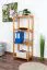 Scaffale in pino massello color ontano Junco 56D | 125 x 50 x 30 cm | Design moderno, stabile e compatto
