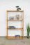 Libreria in pino massello laccata bianca Junco 56B | 125 x 70 x 30 cm | Design moderno | 3 ripiani spaziosi