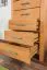 Settimino "Wooden Nature" 128 | Faggio massello | 160 x 60 x 40 cm | 6 cassetti | Design moderno