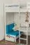 Set 2 cuscini per letto a soppalco Tim | Colore blu intenso | Comfort e stile moderno