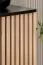 Soggiorno moderno Romfo 4 pezzi | Nero e Jackson Hickory | 2 vetrinette, mobile TV, mensola, LED, push-to-open