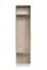 Set ingresso 6 pezzi Sviland | Rovere Wellington e bianco lucido | Armadio, scarpiera, cassettiere, specchio, LED