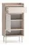 Ingresso completo - Set "Nampa", color rovere Cremona / cashmere, 1 mobile, 1 specchio, 1 scarpiera, 1 appendiabiti con 7 ganci, incl. seduta imbottita, Sistema "Soft-Close"