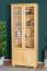 Vetrinetta "B009" in pino massiccio | Finitura naturale | 190 x 80 x 42 cm | 5 ripiani con ante in vetro