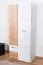 Armadio cameretta ante battenti Dennis 01 | Frassino/bianco | 188 x 80 x 52 cm