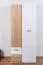 Armadio cameretta ante battenti Dennis 01 | Frassino/bianco | 188 x 80 x 52 cm