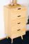 Cassettiera Aurornis 29 in pino massiccio naturale | 4 cassetti | 104 x 50 x 40 cm | Design moderno