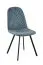 Sedia Maridi 247 turchese | Design moderno | 89 x 45 x 55 cm | Gambe in metallo nero