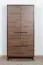 Armadio Altels 19 noce | 185 x 91 x 40 cm | 4 ante, 8 ripiani, stile moderno