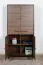 Armadio Altels 19 noce | 185 x 91 x 40 cm | 4 ante, 8 ripiani, stile moderno