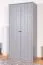 Armadio 2 ante battenti Segnas 09 grigio | 198 x 90 x 53 cm | Stile country | Spazio ottimizzato