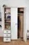 Armadio cameretta ante battenti "Benjamin" 19 | Faggio/Bianco | 236 x 126 x 56 cm | Spazio organizzato