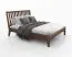 Letto matrimoniale alla francese Engordany 08 | Faggio massello laccato | Colore noce | Superficie 140 x 200 cm