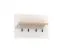 Appendiabiti Banat 20 | Rovere Artisan e Bianco Opaco | 1 Ripiano, 4 Ganci | Bordi ABS | 57 x 86,5 x 19,5 cm