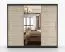 Armadio scorrevole Cevennen 14 | Nero/Rovere | 3 ante con specchio | 12 scomparti | 218 x 250 x 61 cm
