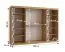 Armadio con ante scorrevoli | 10 scomparti | Colore: rovere Artisan | 2 aste appendiabiti | Lavorazione di alta qualità | Armadio | 250 x 62 x 200 cm | Anta a specchio decorativa