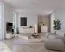 Tavolino da salotto "Manouba" 06, color beige/rovere Cremona, 2 cassetti, 1 ripiano, funzione "push-to-open", 96 x 67 x 43 cm